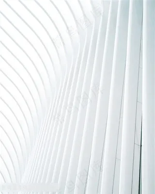 规则立体建筑物白色背景