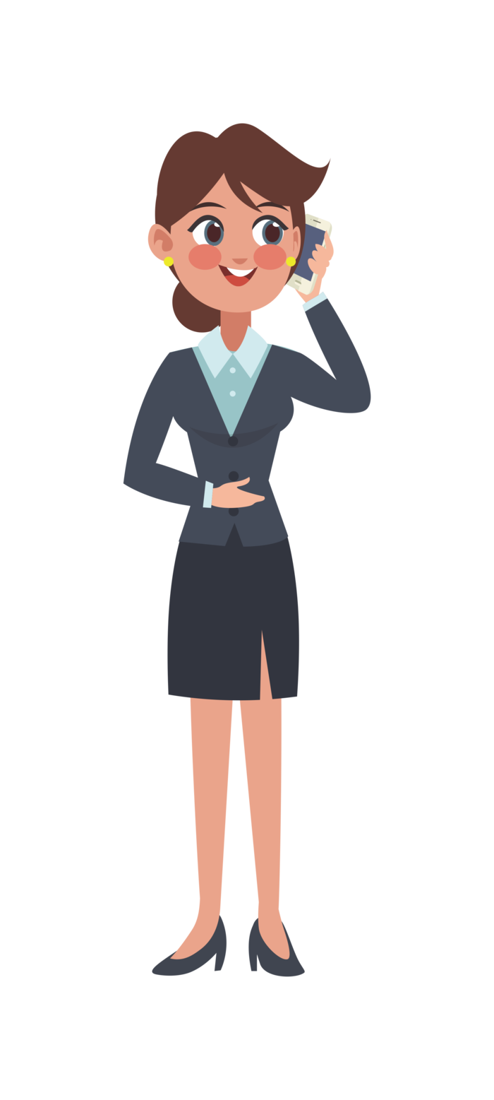 商务人士女士打电话素材
