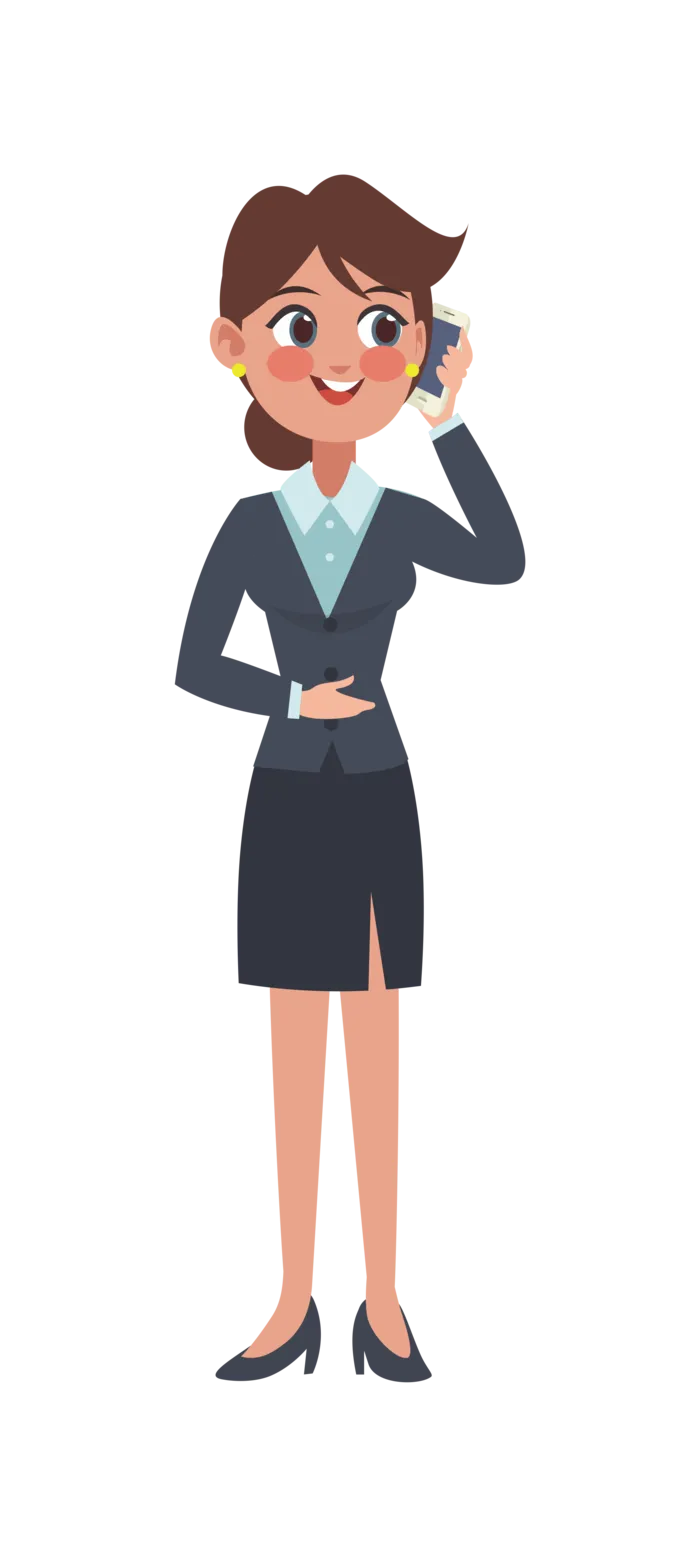 商务人士女士打电话素材
