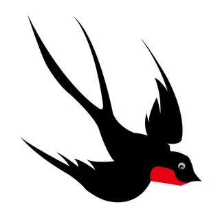 水彩手绘春季春天柳树柳条枝条小鸟小燕子元素PSD设计素材PNG图片