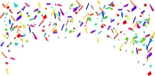 五彩纸屑 PNG免抠