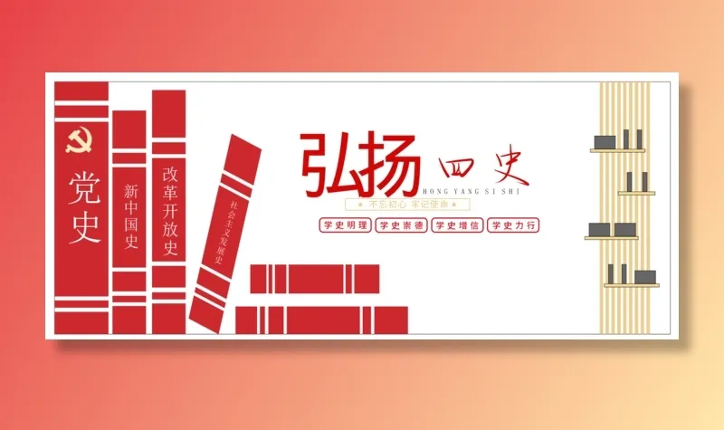 党建党史文化墙源文件CDR平面效果图cdr矢量模版下载