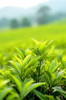 茶叶茶园种植摄影图