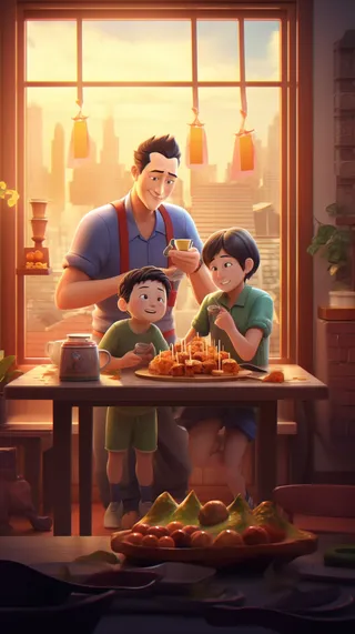 父亲 父亲节 温馨 坚强 爱护 关怀 教育 快乐 幸福 父爱