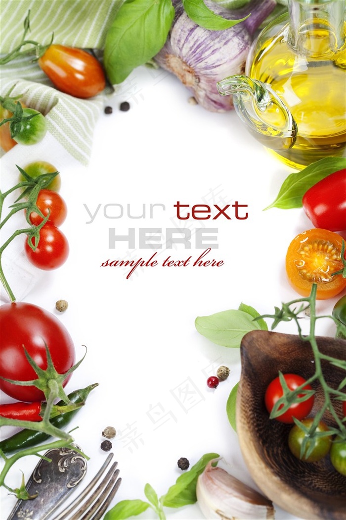 食物卡片海报素材
