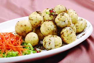 川菜湘菜高清菜谱 雪菜炒汤圆