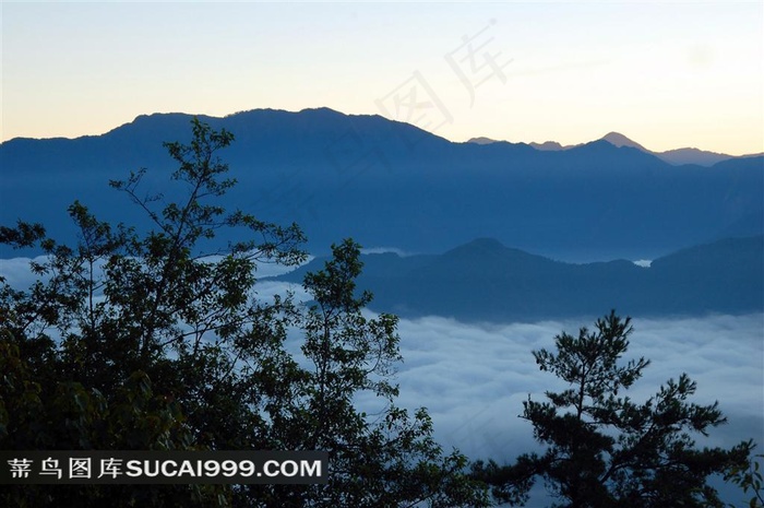 阿里山迷人风景摄影素材