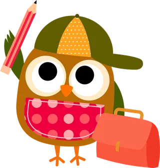 猫头鹰卡通简笔画少儿兴趣班素材