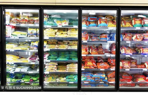 超市冷冻食品摆放