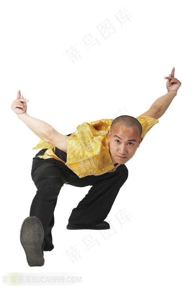 打拳的光头和尚