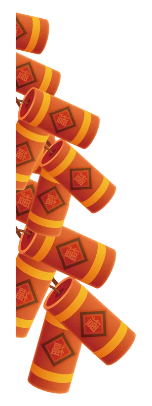 红色烟花爆竹免扣素材