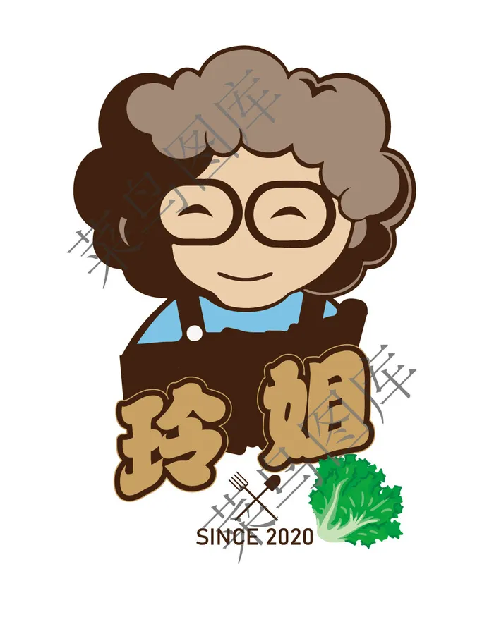 玲姐logo矢量图ai矢量模版下载