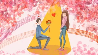 情人节海报七夕海报