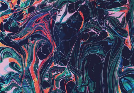 抽象艺术油漆颜料混色流体简笔背景