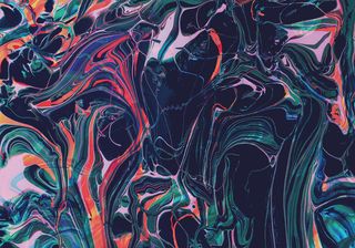 抽象艺术油漆颜料混色流体简笔背景