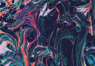 抽象艺术油漆颜料混色流体简笔背景