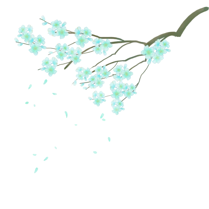 春天浪漫粉红色樱花手绘樱花梅花桃花花朵图片PNG免扣素材