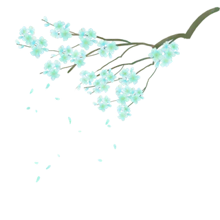 春天浪漫粉红色樱花手绘樱花梅花桃花花朵图片PNG免扣素材