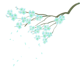 春天浪漫粉红色樱花手绘樱花梅花桃花花朵图片PNG免扣素材