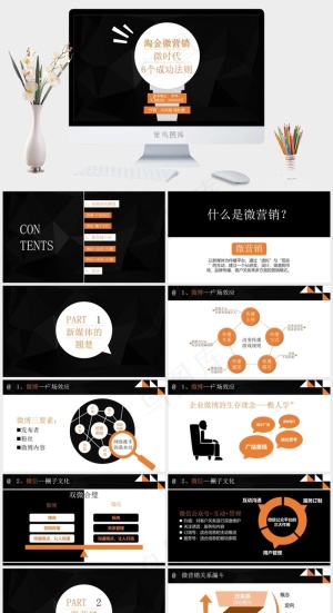 读书笔记学习PPT模板ppt模版