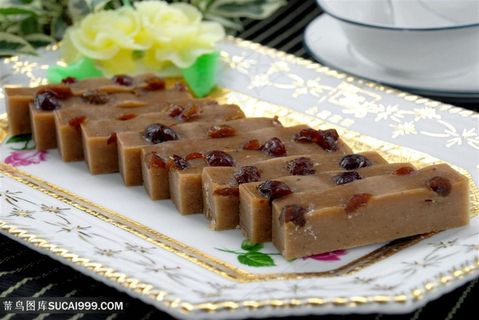 养生枣泥糕的美食图片