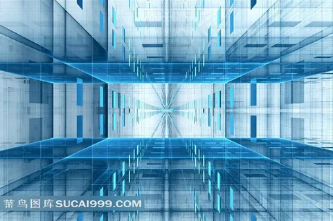 空间感光线科技背景