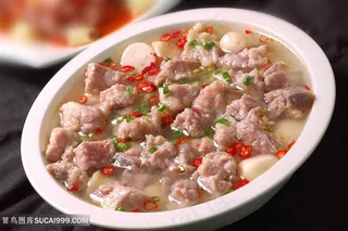 奶芋仔排中华美食摄影图