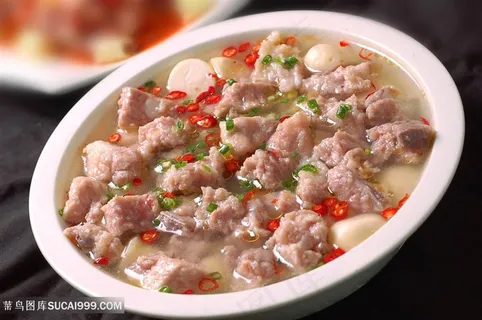 奶芋仔排中华美食摄影图 奶芋仔排中华美食摄影图