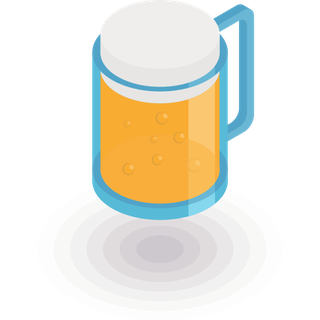 啤酒简笔画元素