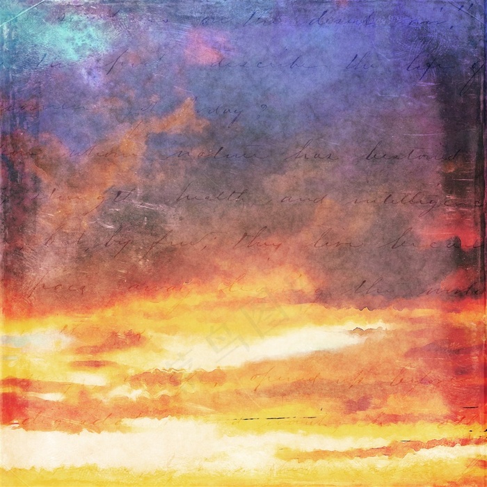 水彩渐变晕染抽象背景高清图片