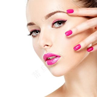 彩妆美女侧脸写真高清图片