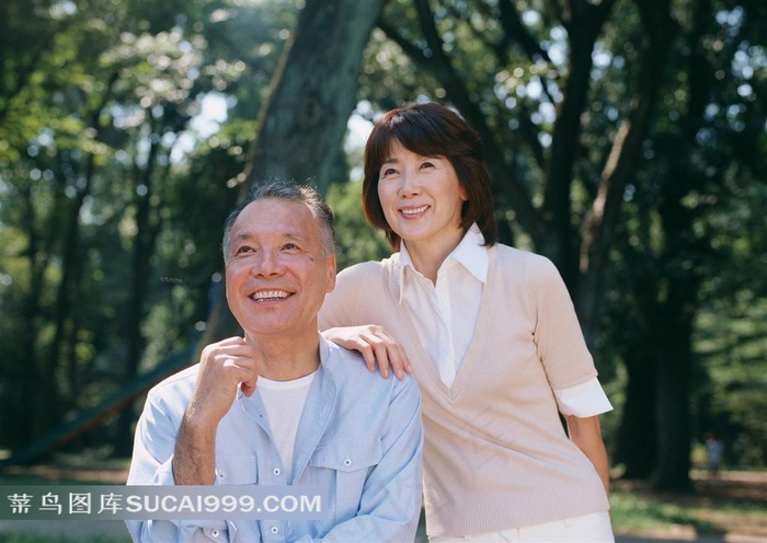 幸福的老夫妻摄影