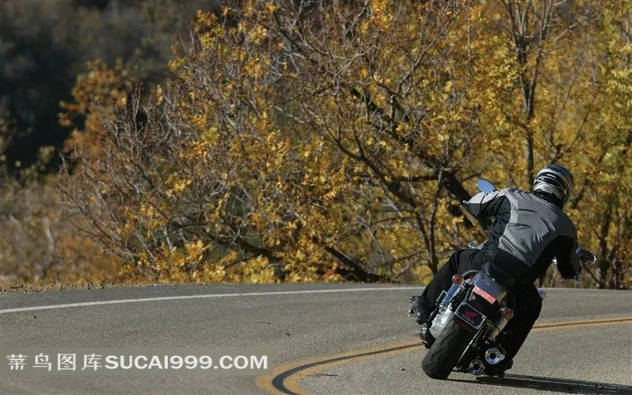 本田VTX1800摩托公路行驶素材