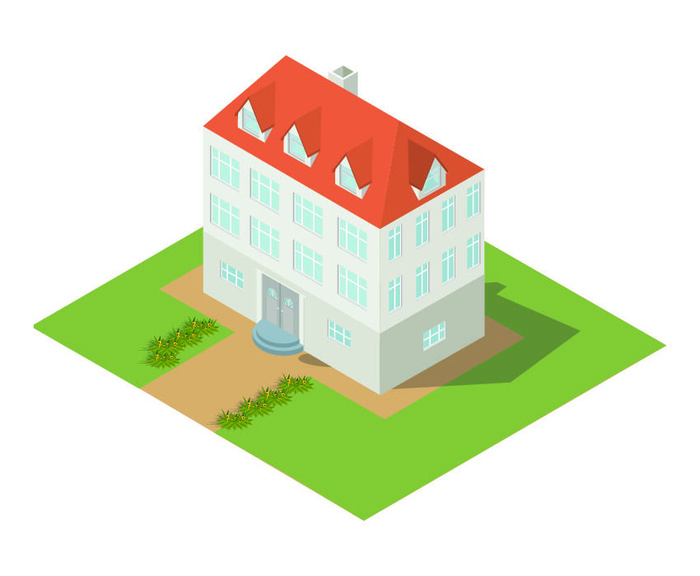 分析图素材图标集合景观建筑立面插画场景AI矢量图形设计