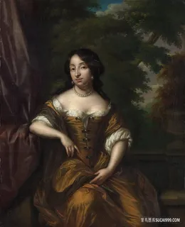 卡斯帕—安娜·玛丽亚·霍夫特肖像油画