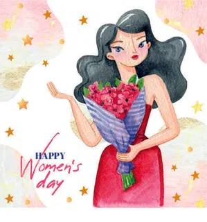 设计三八妇女节女神节背素材