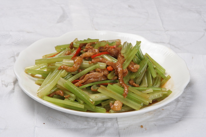 香芹炒鸭丝 (1)