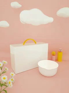 VI样机贴图手提袋包装logo样机