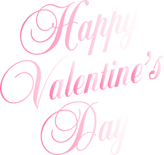 情人节英语字母艺术