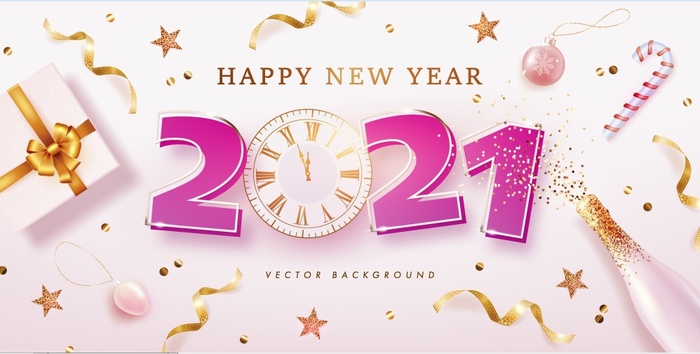 设计创造2021年新年ai矢量模版下载
