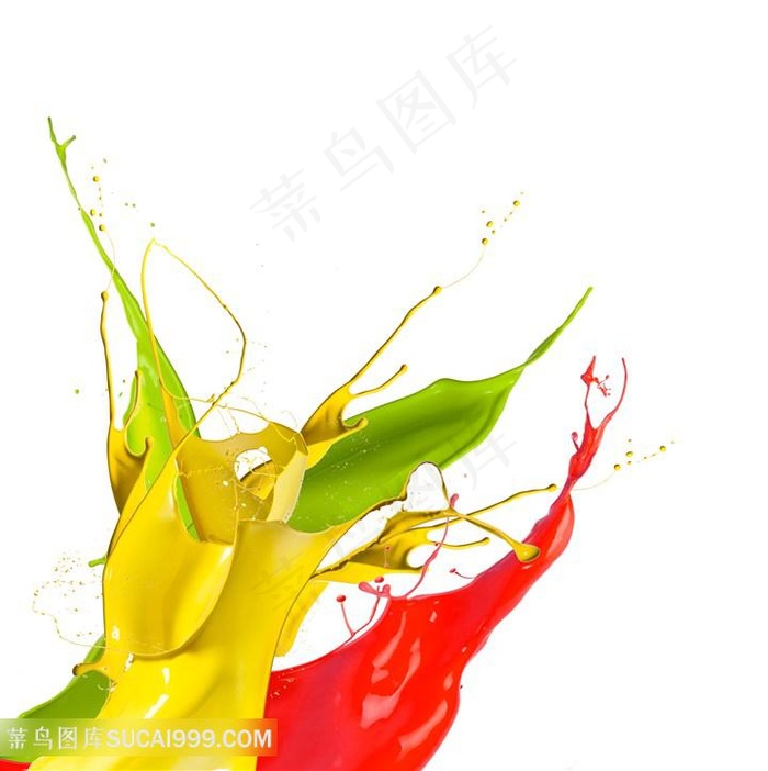 多彩油漆喷溅效果