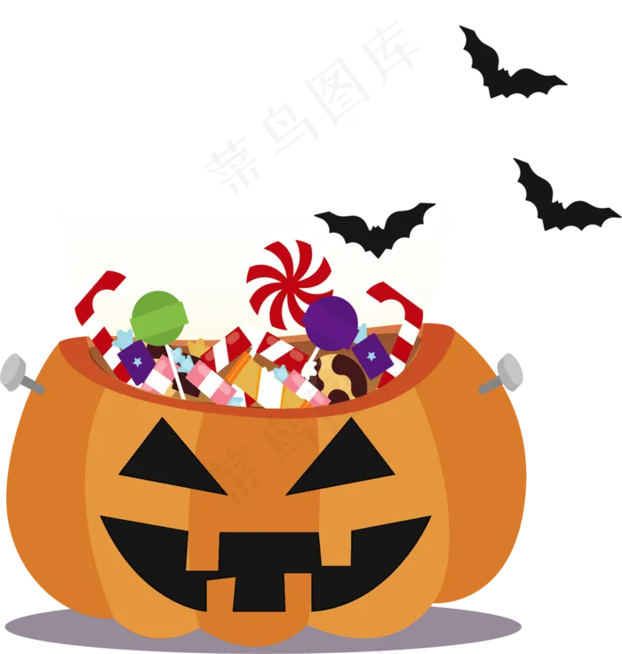 卡通万圣节节日糖果