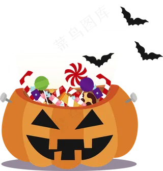 卡通万圣节节日糖果