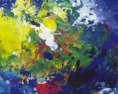 油画材质花纹油画摄影图片