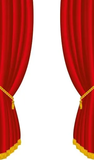 红色窗帘 PNG免抠(1253x2116)