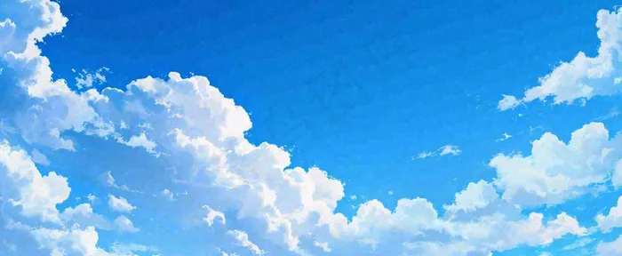 夏天蓝天白云天空(1712x704)