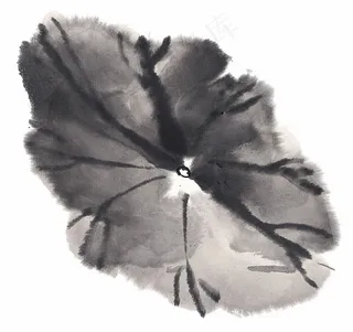 水墨国画荷花图片