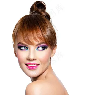 用炫彩眼影的美女高清图片 用炫彩眼影的美女高清图片