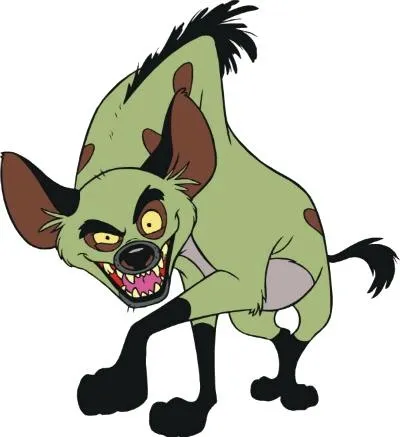 鬣狗 PNG免抠(400x437)