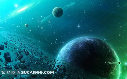 蓝色太空宇宙星球图片